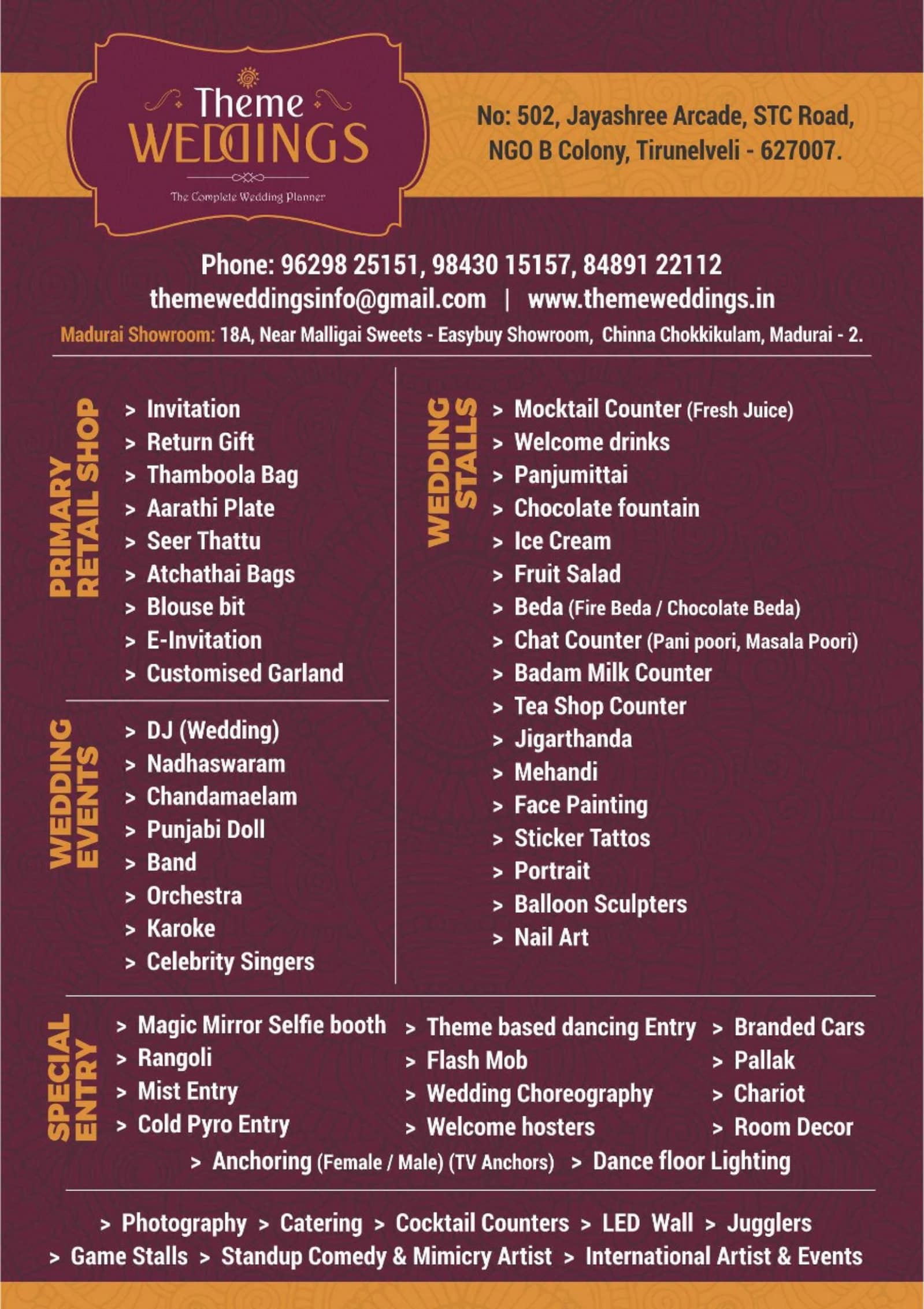 Best Wedding Planner and Event Planner in Tirunelveli and Madurai